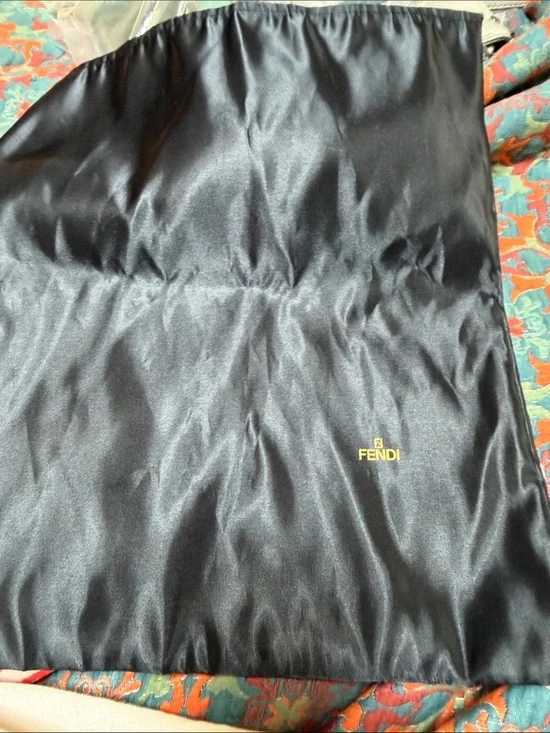 Authentic Fendi Dust Bag , Black Nylon