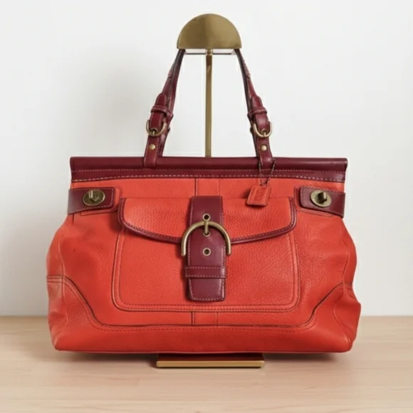 Coach Vintage Rare 2004 Soho Dowel Top Leather Satchel Limited Edition
