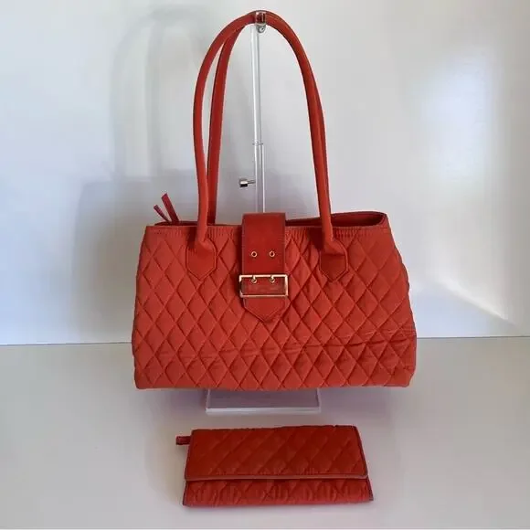 Vera‎ Bradley Satchel Buckle with wallet in Spice