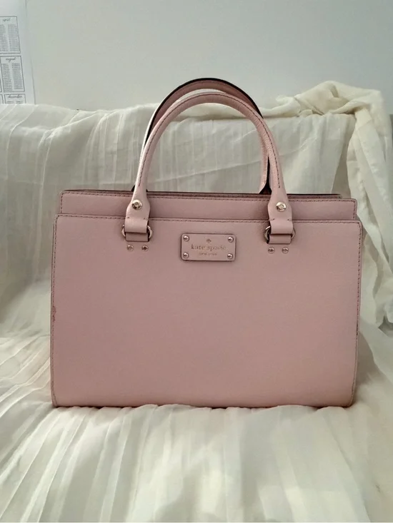 kate spade Pale Pink Leather Top-Handle Satchel (msg before purchasing)