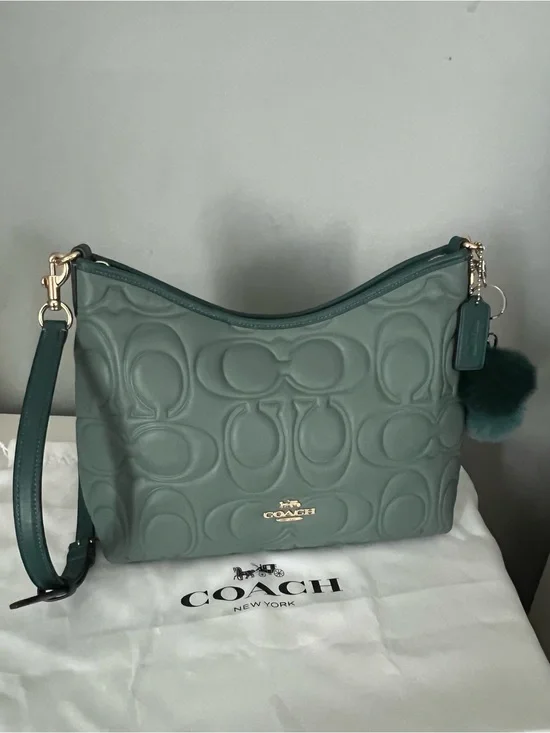 Coach Laurel Shoulder Bag In Blocked Signature Leather