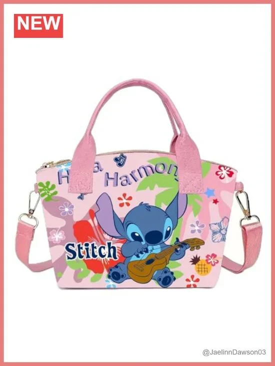Stitch Crossbody Tote Bag PU Leather Top Handle Satchel Detachable Strap