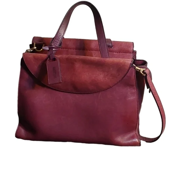 KATE SPADE SATURDAY‎ WEEKENDER MERLOT WINE LARGE SATCHEL BAG