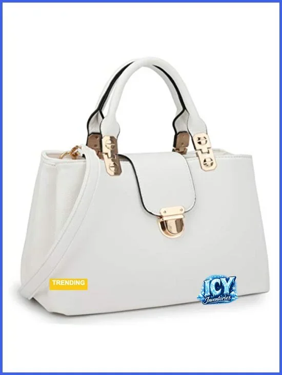 Vegan Leather Satchel Handbag Top Handle Tote Shoulder Bag Womens Purse