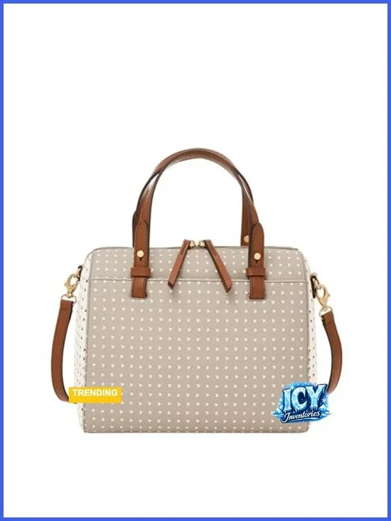 Faux Leather Satchel Purse with Detachable Shoulder Strap for Women