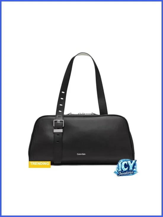 Calvin Klein Lowen East/West Satchel - Vegan Leather Handbag