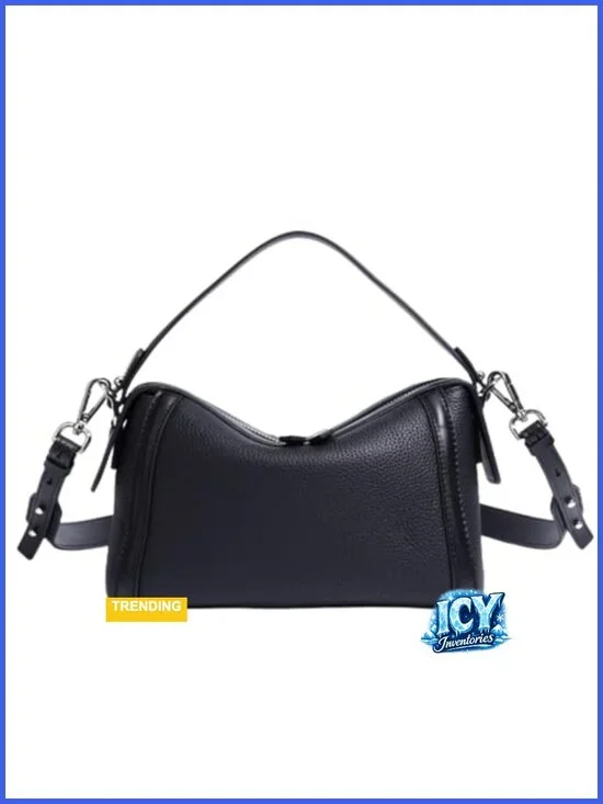 Genuine Leather Satchel Purse Women Top Handle Crossbody Bag Adjustable Strap
