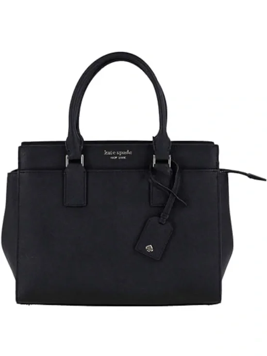 Kate Spade Cameron Street Black Saffiano Leather Medium Satchel Handbag