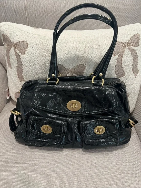 Vintage Coach Archive Limited Edition Patent Peyton Satchel