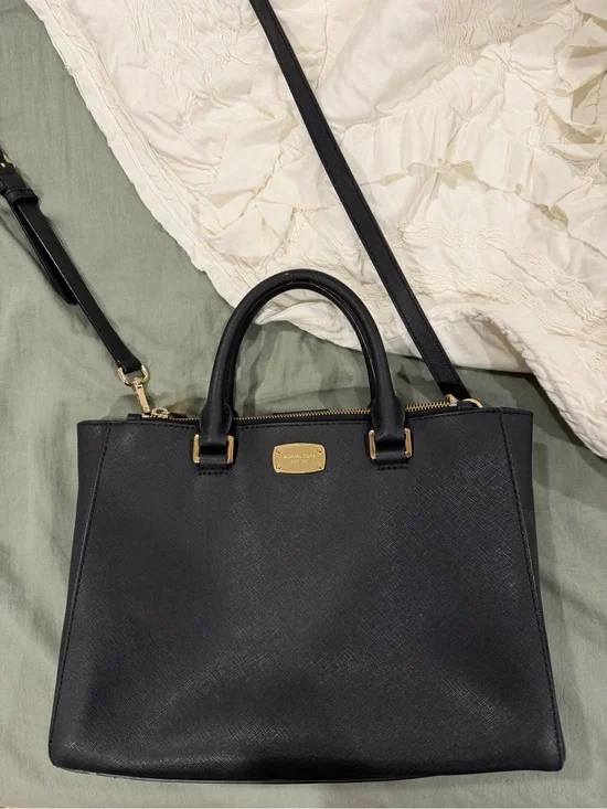 Michael Kors Black Saffiano Leather Tote Bag