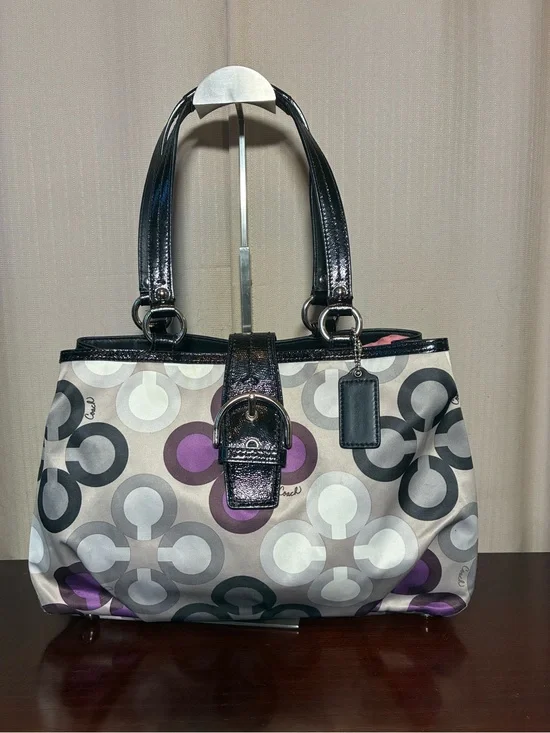 Coach Multicolor Signature Circle Satchel
