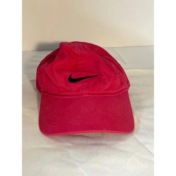 Nike Heritage 86‎ Child Adjustable Hat Pink Cotton Swoosh Logo Cap 2319-A4Y