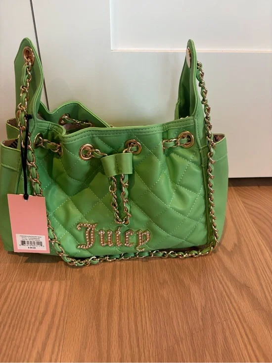New Juicy Couture Icon Quilted  Bag with Chain