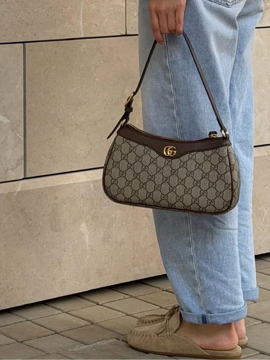 Brown Monogram Shoulder Bag