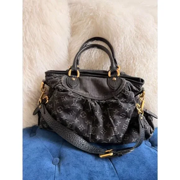 Louis vuitton Denim Neo Cabby MM Black