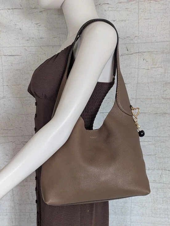 Coach Brooklyn Shoulder  Leather Bag