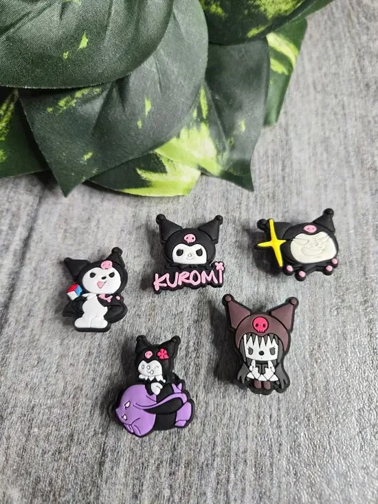 Kuromi Sanrio Shoe Charms - Set of 5