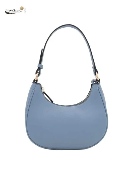 Faux Leather Hobo Shoulder Bag Zipper Closure