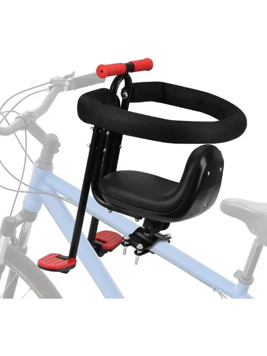 Front Child Carrier Bike Seat for Kids 2-4 Years, Safe Bicycle Chair, 55 lbs