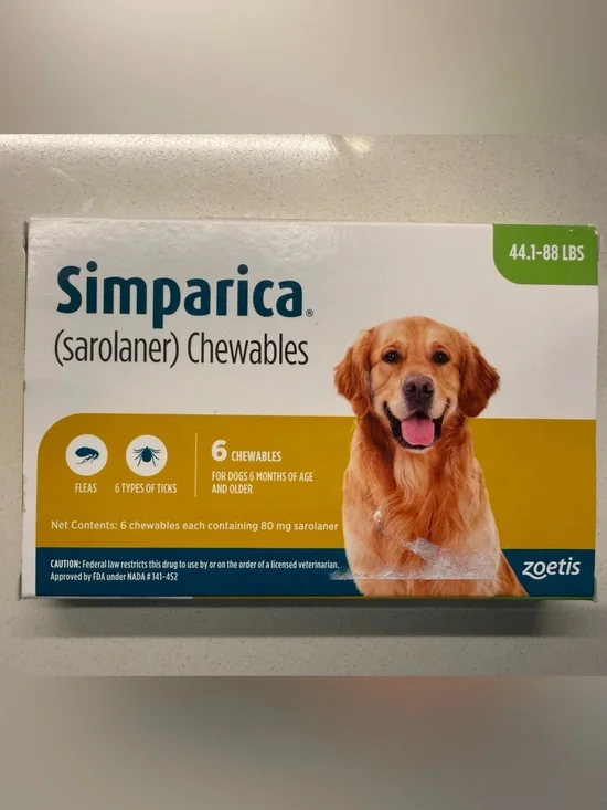 Simparica flea and tick medication