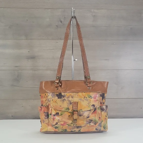Patricia Nash Floral Leather Tote Bag