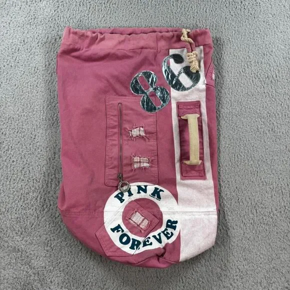 Victoria-s-secret Women's Pink and Red Bag