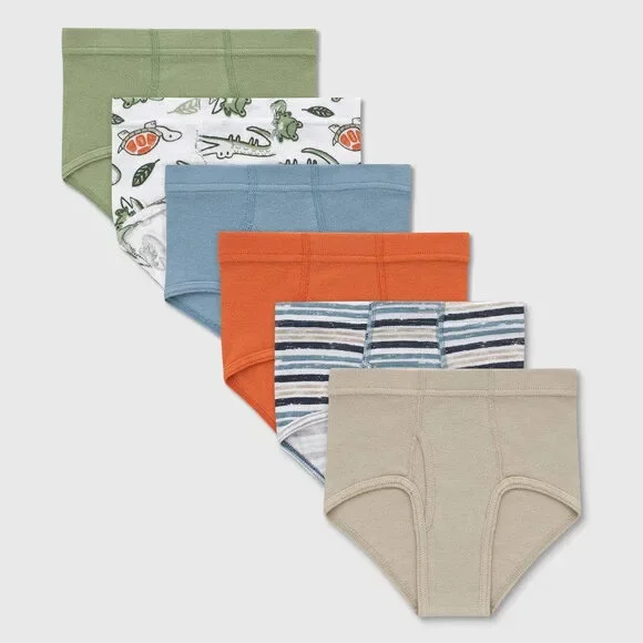 Hanes Toddler Boys' 6pk Organic Cotton Briefs