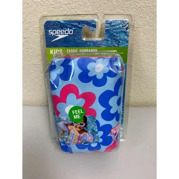 NEW Speedo Swim Armband Flooties Kids Ages 2-12‎ Floral Blue Pink vacation Beach