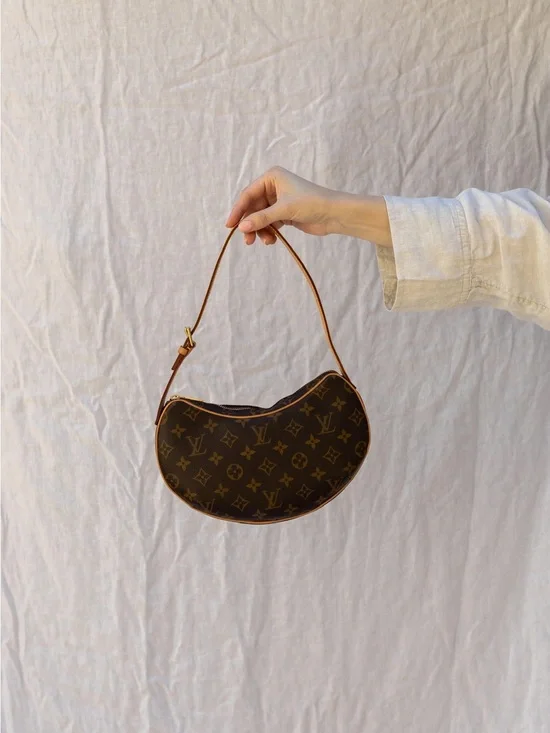 Louis Vuitton Crossiant PM Bag in Brown & Tan