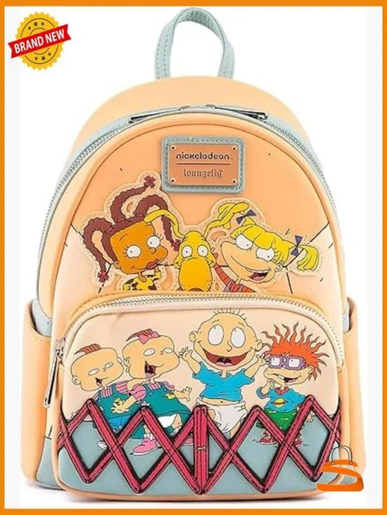 Loungefly Rugrats 30th Anniversary Double Strap Shoulder Bag Purse