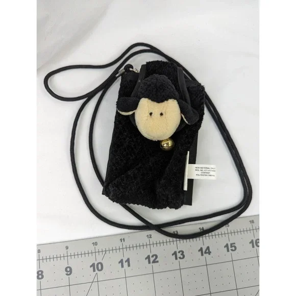 Enesco Nici Black Sheep‎ Plush Wallet Germany Lamb