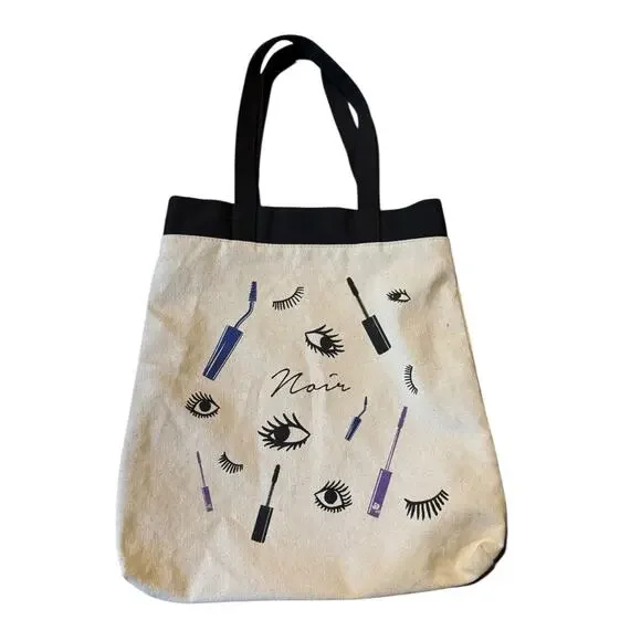 Lancome Canvas Bag Tote Reusable Bag for Makeup Lovers Natural Travel Cosmetic‎