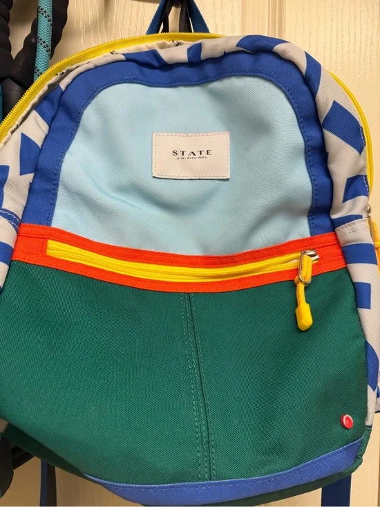 STATE Green, Blue & Yellow Colorblock Men's Backpack