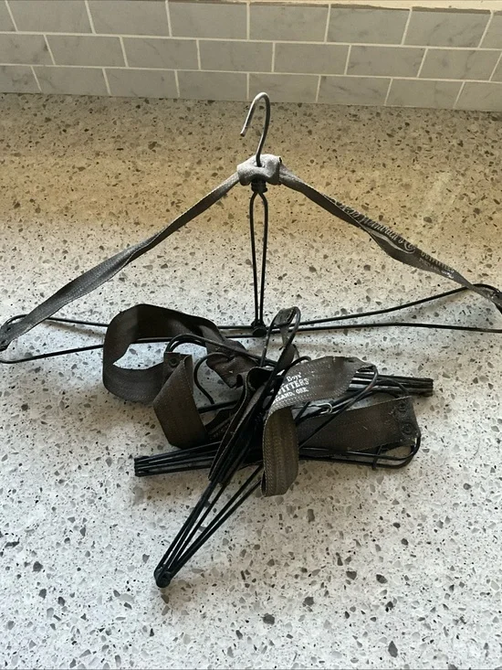 Rare! 1900s Vintage‎ Travel Folding Coat Hangers X 4 AB Steinbach Portland, OR