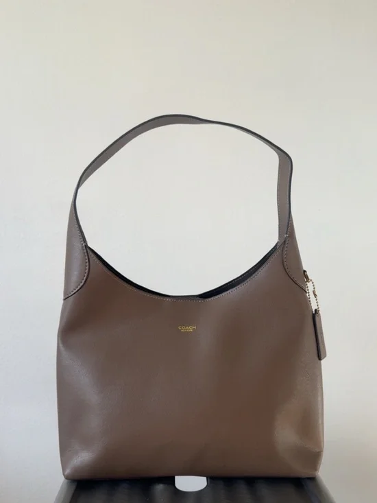 Coach Brown Leather Brooklyn 28 Shoulder Bag