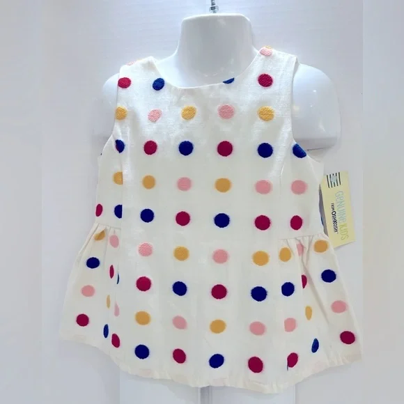 Crown & Ivy Pink and White Polka Dot Accessory