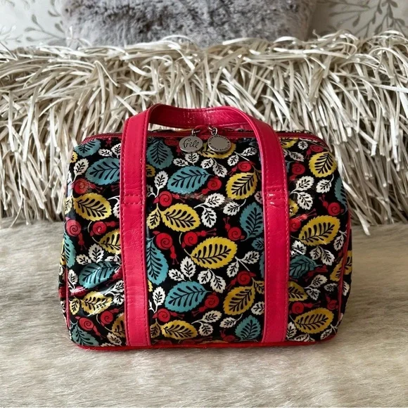 VERA BRADLEY Frills HAPPY SNAILS 2011 Insulated Lunch Bag Box 2 Handles Y2K 70’s