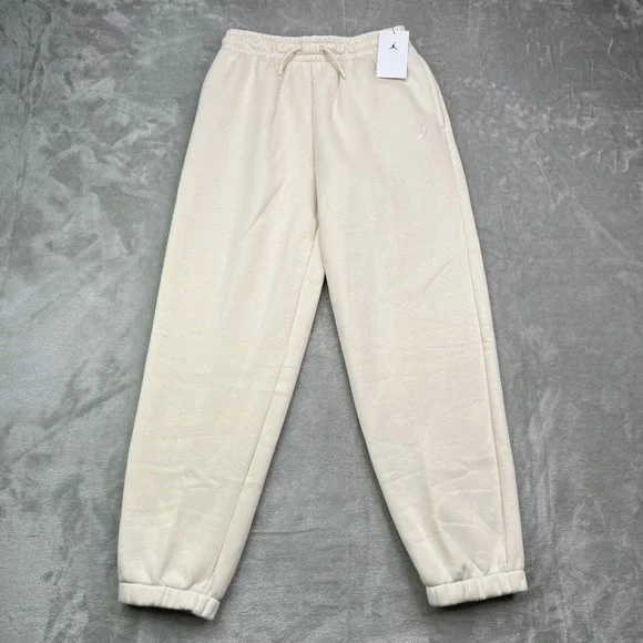 Jordan Brooklyn Fleece Sweatpants Girls XL Legend Brown Joggers Jumpman Logo New