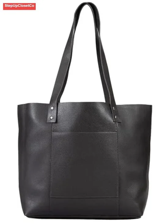 Genuine Leather Tote Bag for Women with Bonus Wristlet