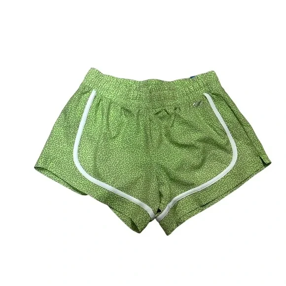 DSG Girls Lime Green Print Mid-Rise Stride Shorts Size‎ Medium 10-12 NWT