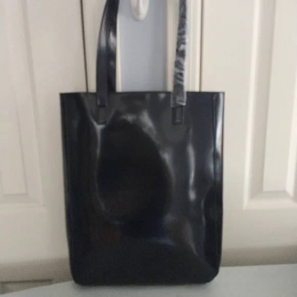 Givenchy Parfums Black Patent Tote Bag