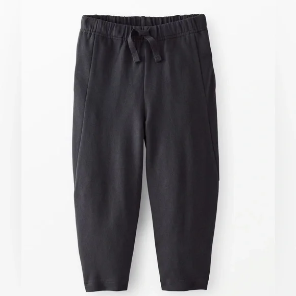 NWOT HANNA ANDERSSON - Black French Big Comfy Terry Barrel Sweatpants - 4T