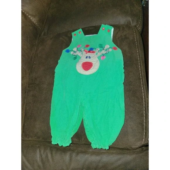 The bailey boys holiday Christmas reindeer‎ one piece romper size 6 months