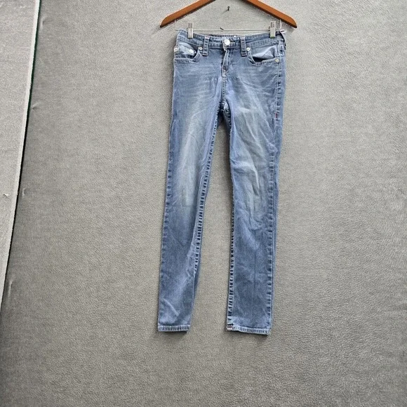 True Religion‎ Girls Jeans 12 Light Blue Denim Skinny 27