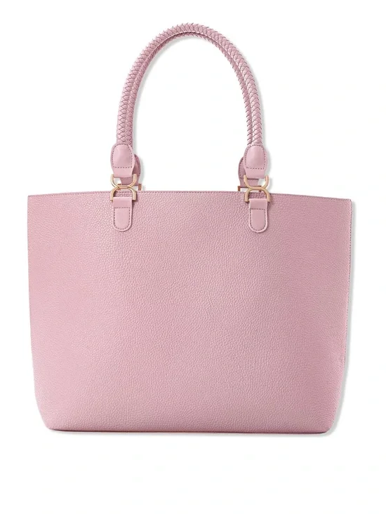 Ulta Pink Structured Tote Handbag - Women's Everyday Bag