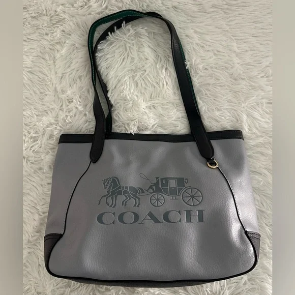 Coach Tote 27 Colorblock with Horse and Carriage Handbag Bag Twilight Multi 5775