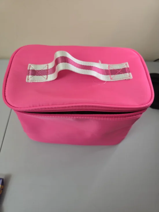 Hot Pink Women's Travel Cosmetic Bag - Stylish Carry Case