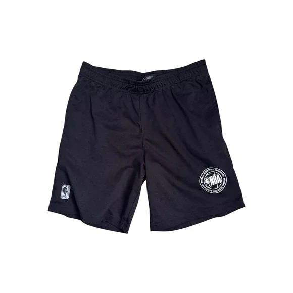 NBA‎ Boys Athletic Basketball Shorts Black Logo Size 14-16