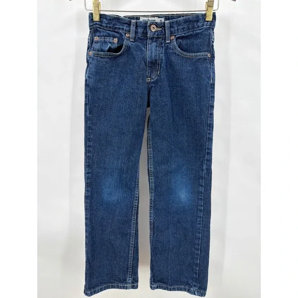 Urban Pipeline Boys Dark Wash Straight Leg Denim Jeans Size 10‎ Regular
