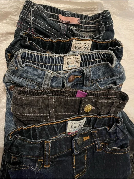 5 girls pants size 9-12 （2）12（2）12-18 （1）